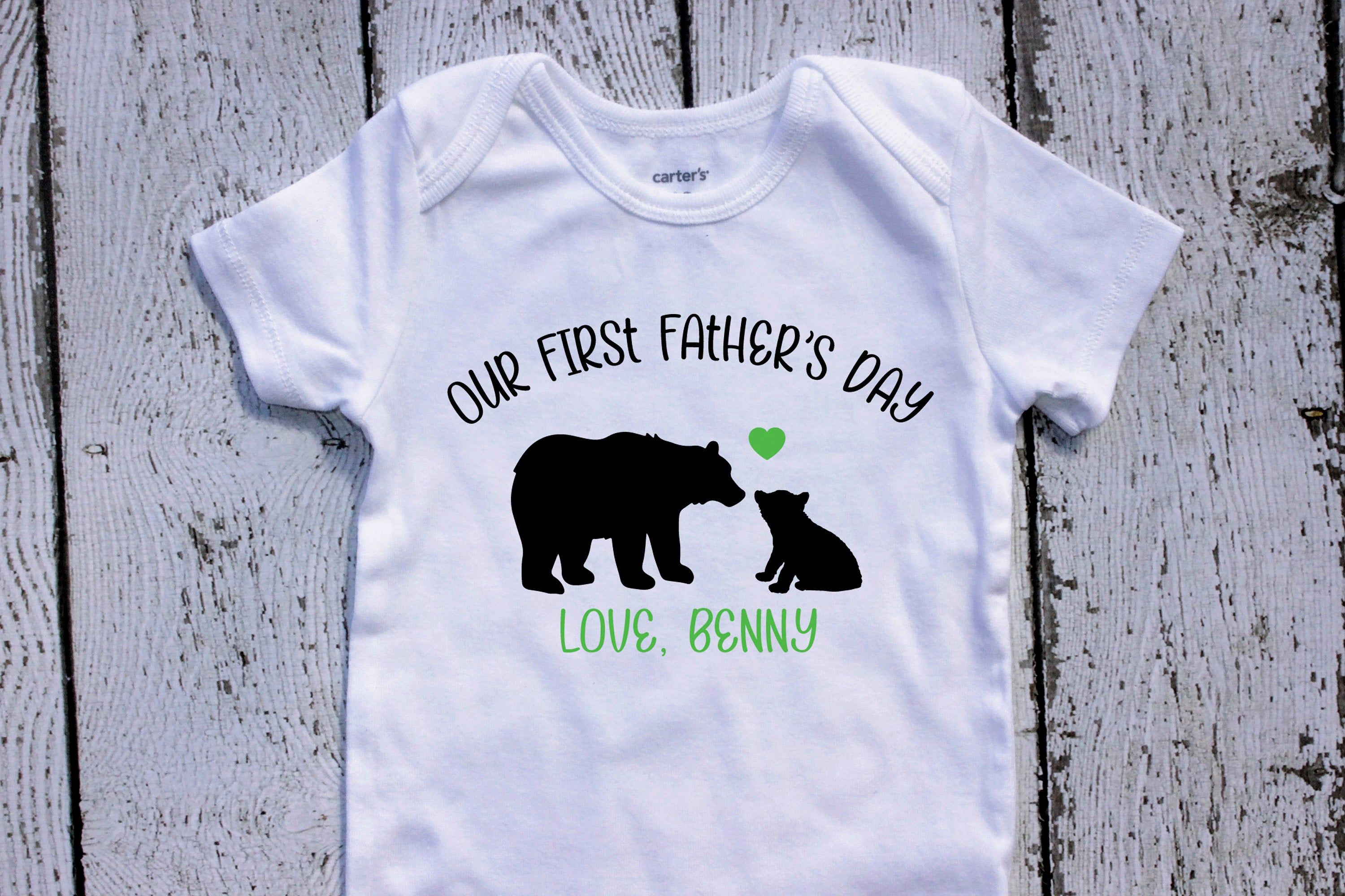 Download First Father's Day Bear Shirt- Our First Father's Day ...