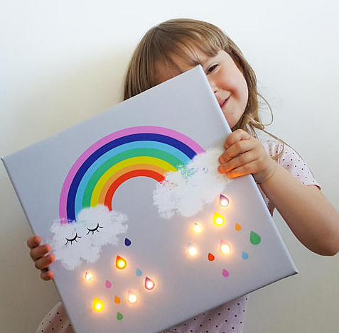 Rainbow wall art and decorations