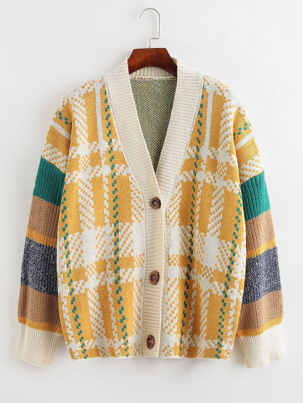 graphic cardigan