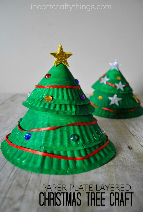 Paper Plate Layered Christmas Tree Craft Christmas Crafts Christmas Crafts For Kids Xmas Crafts