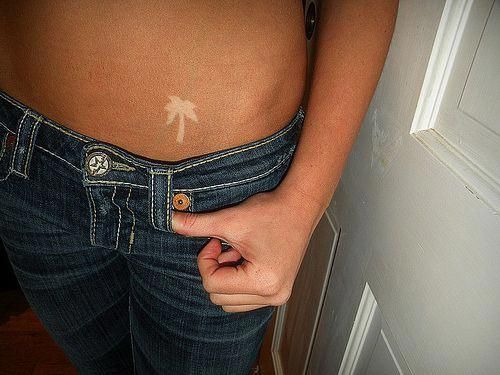 When Can I Tan After A Tattoo Palm Tree Tan Tattoo #tanning | Suntan tattoo, Tan tattoo, Sun tattoo