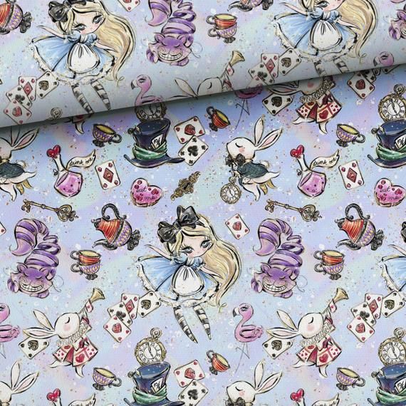 Alice Baby Girl Blanket, Alice in Wonderland Nursery, Cheshire Cat Personalized Blanket, White Rabbi