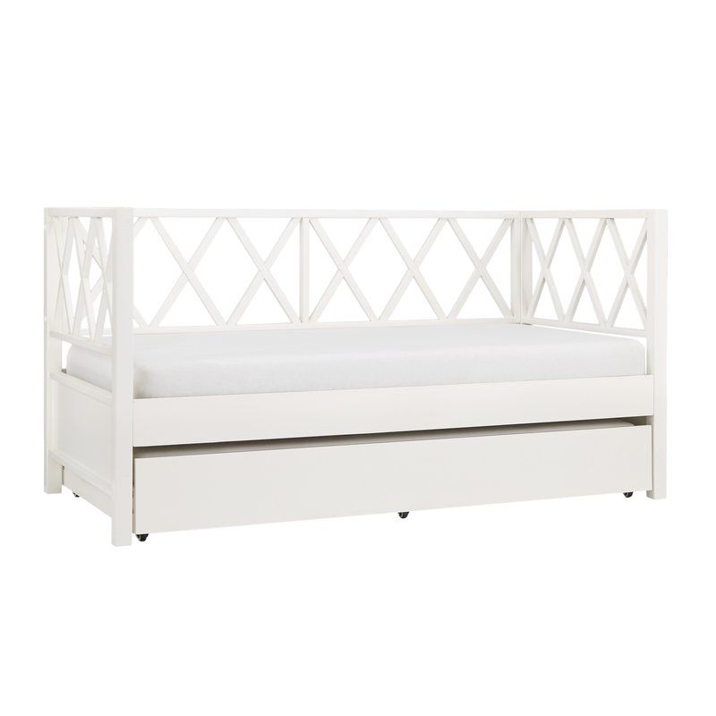 Hayes X Back Twin Daybed With Trundle