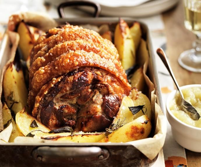 How To Make The Perfect Roast Leg Of Pork With Apple Sauce Recipe Pork Roast Recipes