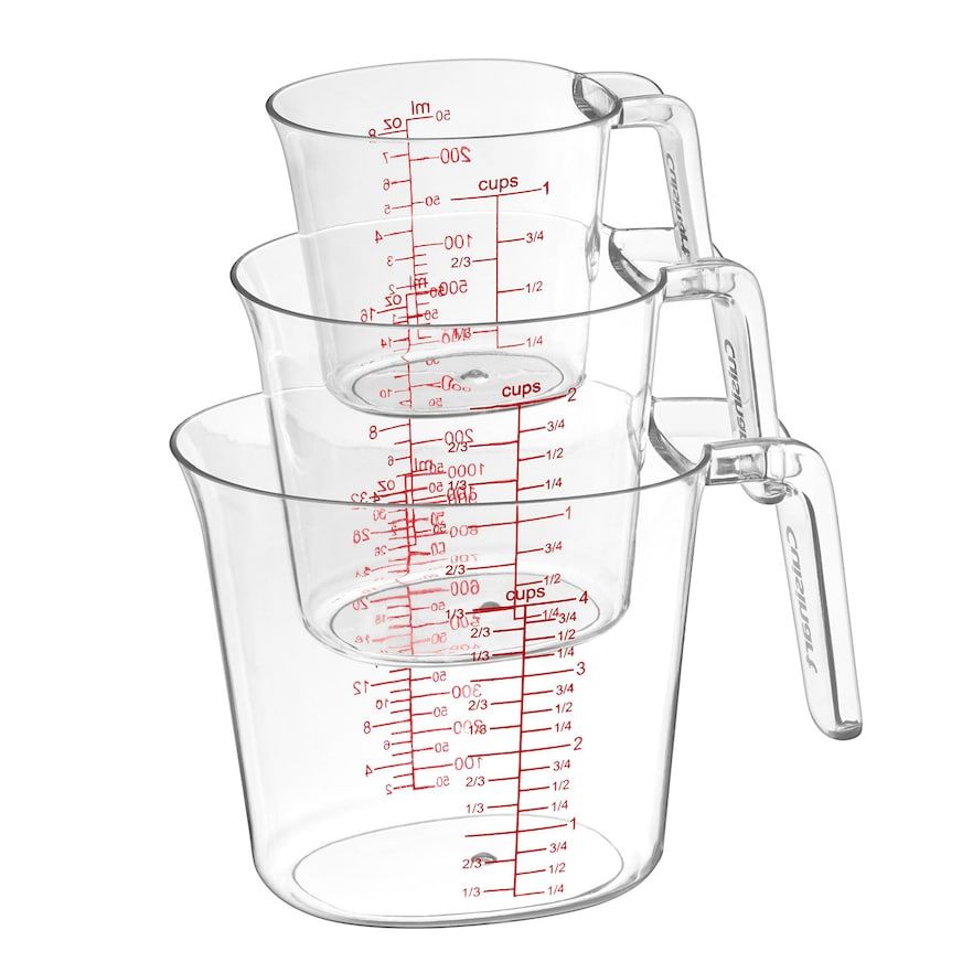 Cuisinart 3 Pc Nesting Measuring Cup Set Measuring Cups Liquid