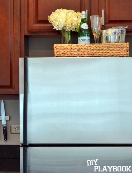 Styling Decorating Above The Fridge Tips Tricks Styling Decorating Above The Fridge