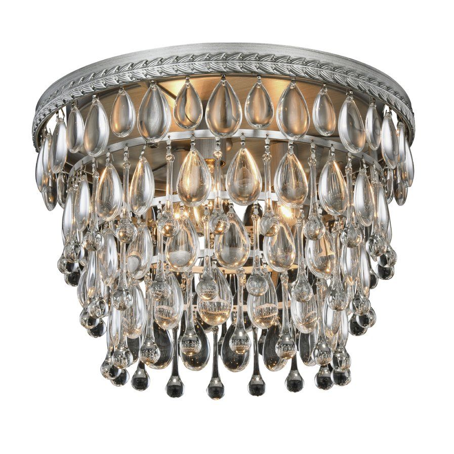Esmeraude 3 Light Flush Mount Master Bath And Esmeraude 3 Light Flush Mount