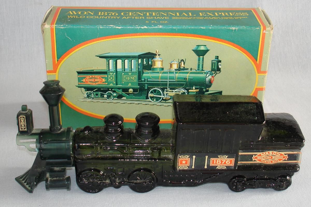Avon perfume bottles Vintage Avon Perfume Bottle Train by