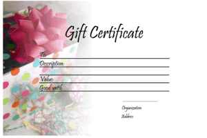 gift certificate template present random gift certificate free printable gift certificate templates