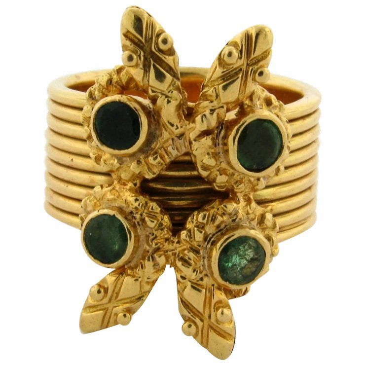 Zolotas Gold Bypass Ring 1stdibs Com Vintage Style Rings Fashion Rings Diamond Fashion Rings