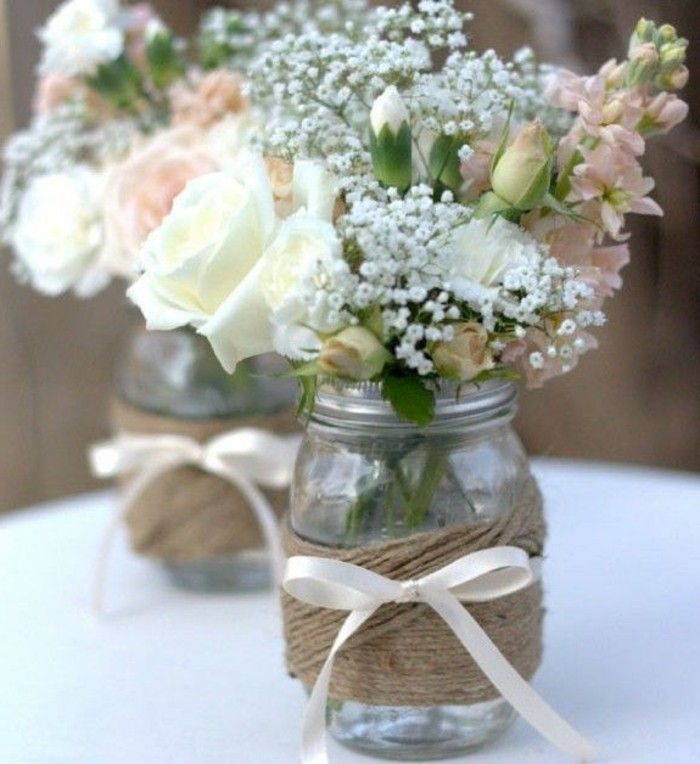 Interessante Blumen In Becher Coole Diy Deko Zur Hochzeit Tischdekoration Hochzeit Blumen Diy Hochzeit Diy Hochzeit Tischdeko