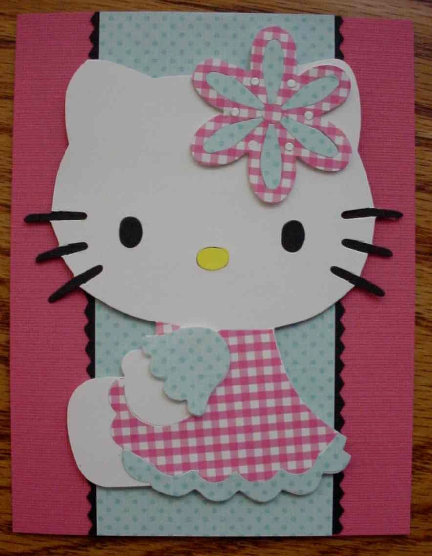 Handmade Pink Hello Kitty Birthday Card. $6.6, via Etsy. Kids Handmade Pink Hello Kitty Birthday Card. $6.6, via Etsy. Kids