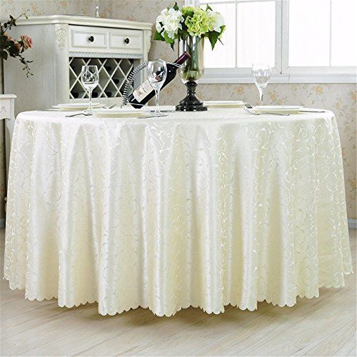 Hoomy Modern Polyester Tablecloths Off White Round Table Cloth For Tablecloths Off White Round Table Cloth