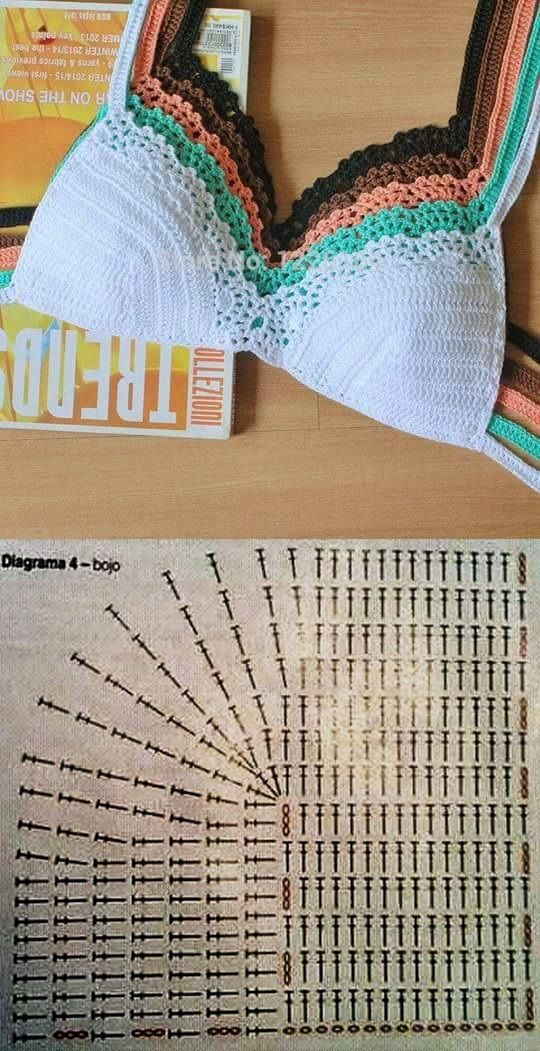 Bom Croche Arte Pinterest E Y De CrochêSutiã GostoCrochet YEDW2HI9