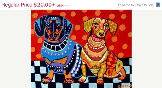 Dachshund Dog Art Dachshund Print Dachshund Painting Dachshund