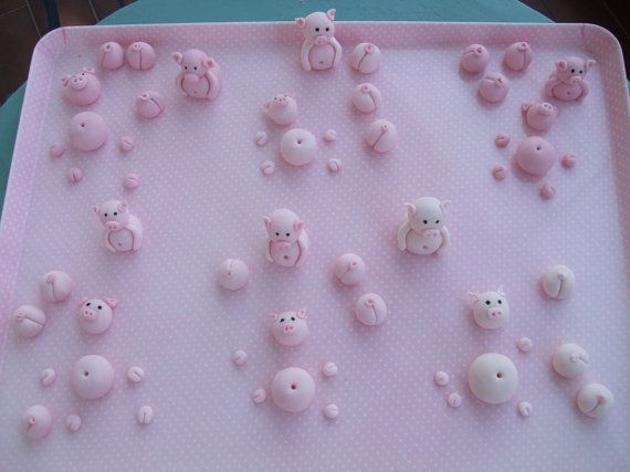 Edible Fondant Pigs Cake Toppers for Swimming Pigs in DIY ... Edible Fondant Pigs Cake Toppers for Swimming Pigs in DIY ...