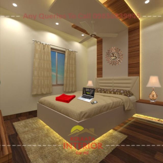 2.10 lac Budget Bedroom Interior Designing Decoration ...