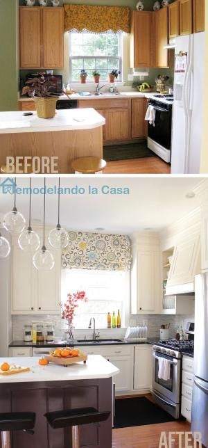 Kitchen Makeover On A Budget Painted Cabinets Closed E Above Kitchen Makeover On A Budget Painted Cabinets Closed E Above Diy Range Hood Fridge Enclosure And Lots More By Mgauna