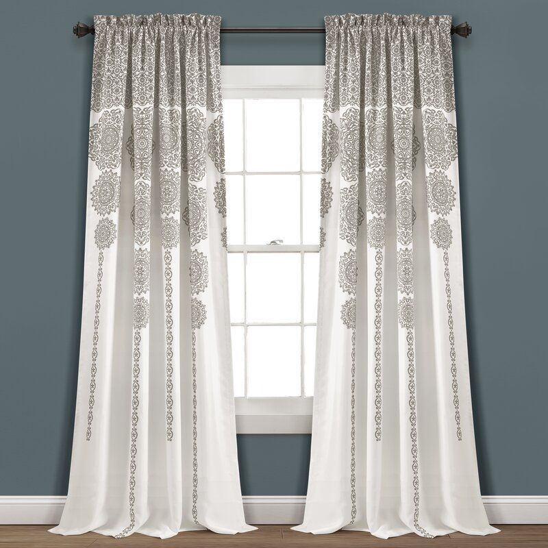 Bremond Striped Room Darkening Thermal Rod Pocket Curtain Panels In 2020 Striped Room Panel Curtains Room Darkening