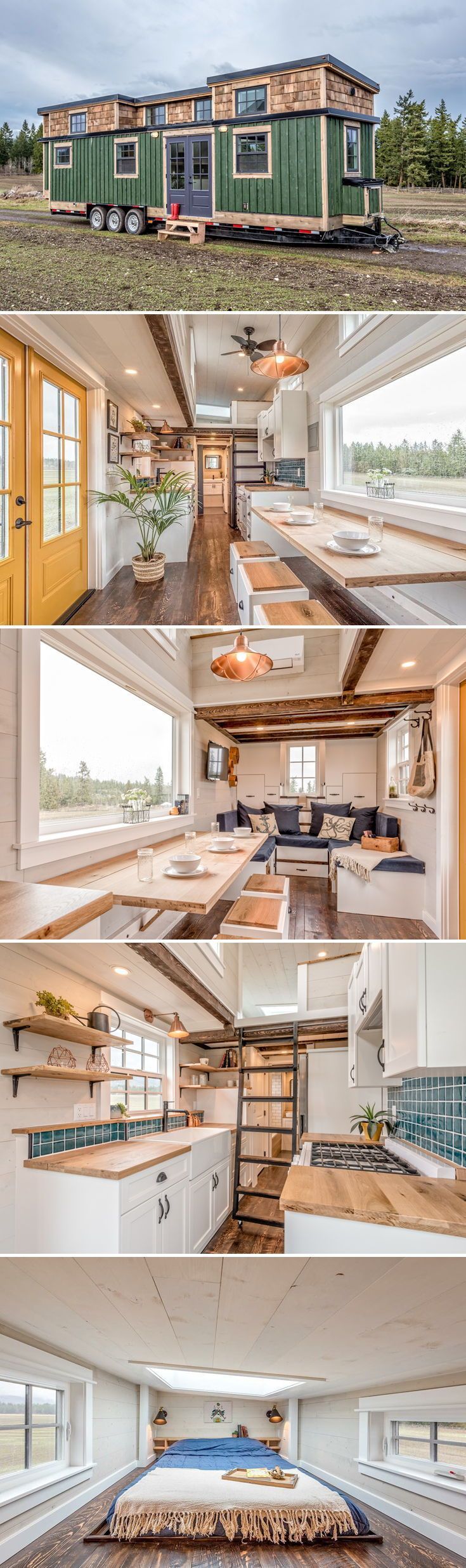 Von British Columbias Summit Tiny Homes aus ist die Westküste, ein 34 Fuß ... #british #columbias #homes #summit #westkuste #tinyhome