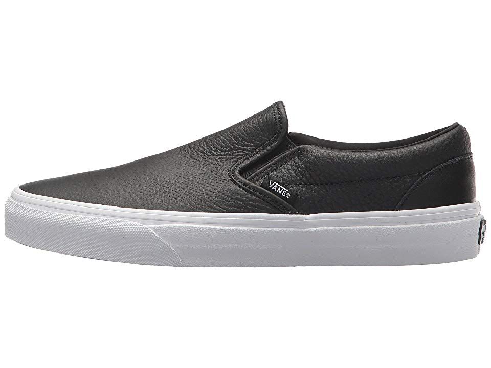 Vans Classic Slip-On DX Skate Shoes (Tumble Leather) Black ... Vans Classic Slip-On DX Skate Shoes (Tumble Leather) Black ...
