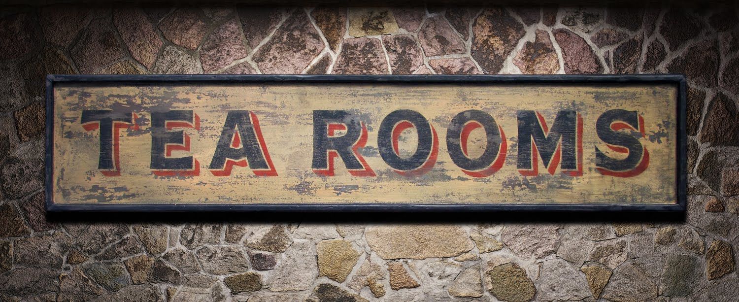 Letterology: Vintage Sign Art Of The Nutmegger Workshop TEA - 1500x613 - jpeg Vintage Wooden Signs Reproductions