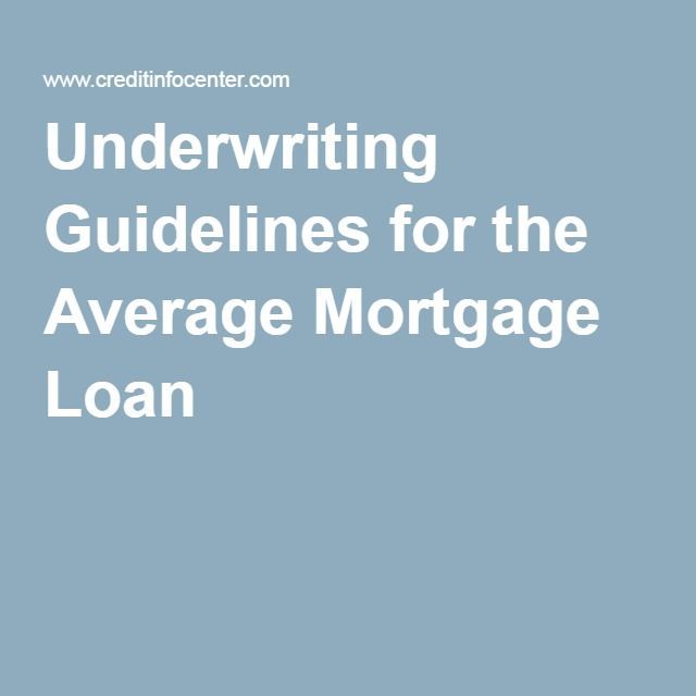 underwriting guidelines for the average mortgage loan 2nd mortgage payment calculator