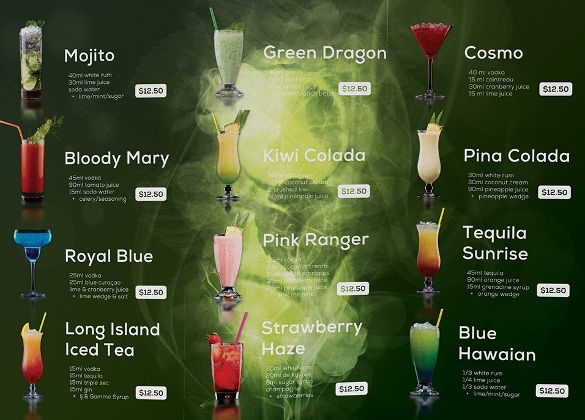 Image result for editable fiery cocktail menucard menu card