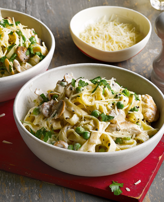 Lemony Chicken Mushroom And Pea Pasta Recipe Pasta - Chicken recipes under 30 minutes #chicken #recipes #under #30 #minutes Lemony Chicken Mushroom And Pea Pasta Recipe Pasta