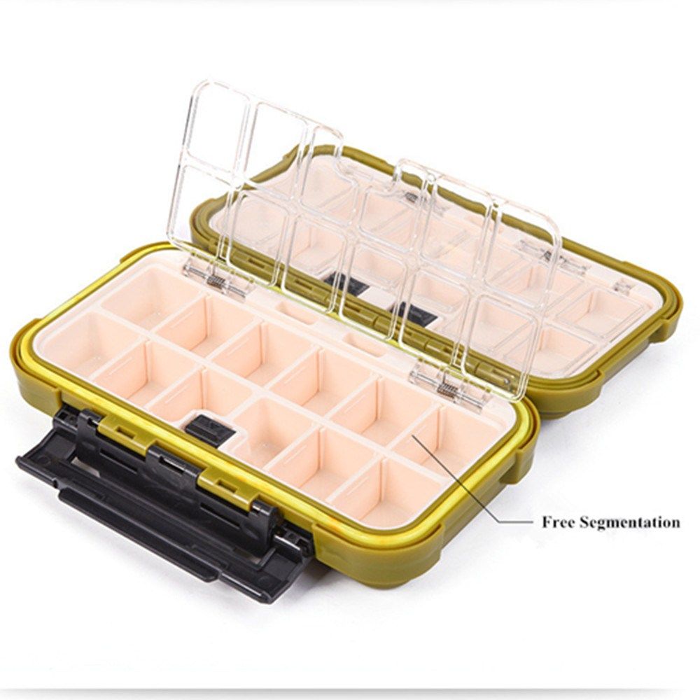 Waterproof Fishing Tackle Carry Tool Box Lure Bait Hook Fly Accessories Case US