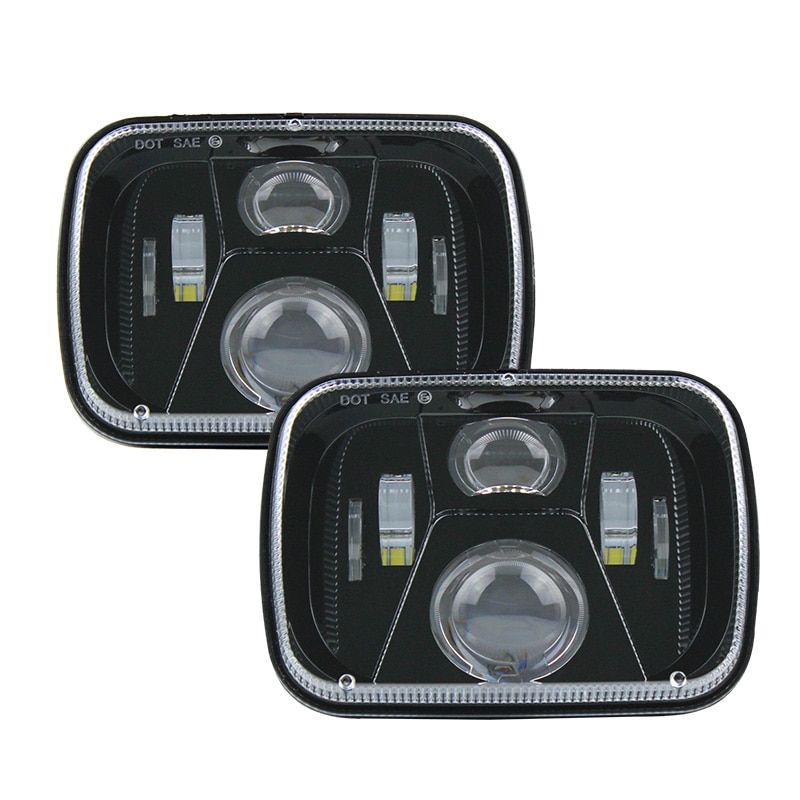 A Pair 5 U00d77 Led Headlight Rectangular 6 U00d77 Inch 55w High