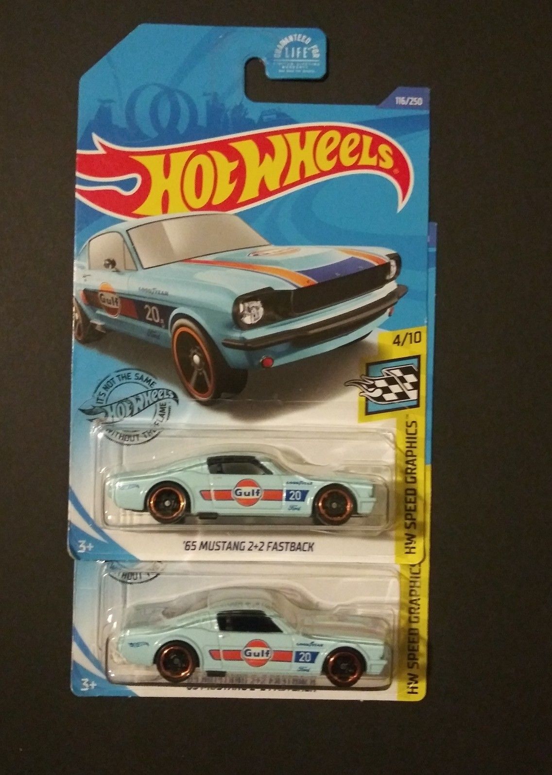 2020 Hot Wheels NIP Blue /'65 Mustang 2+2 Fastback Speed Graphics #4