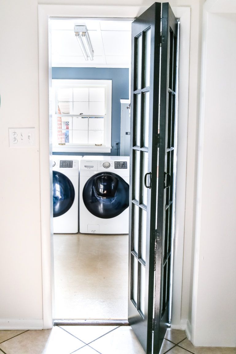 Laundry Room Updates French Bifold Door Laundry Room Doors Laundry Doors Room Doors