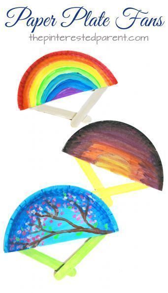 spring and summer fan craft summer camp ideas pinterest hand