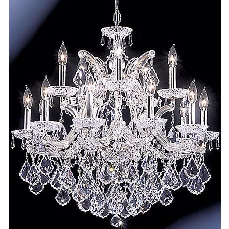 SPECTRUM Medium Ceiling Pendant Chandelier French Gold and Crystal SPECTRUM Medium Ceiling Pendant Chandelier French Gold and Crystal