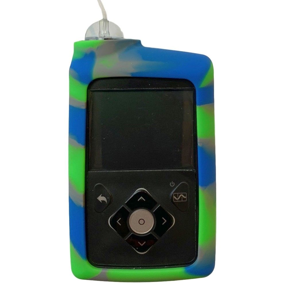 Gel Skin For Medtronic Blue Neon Green Medtronic Insulin Pump Gel Diabetes Supplies [ 1000 x 1000 Pixel ]