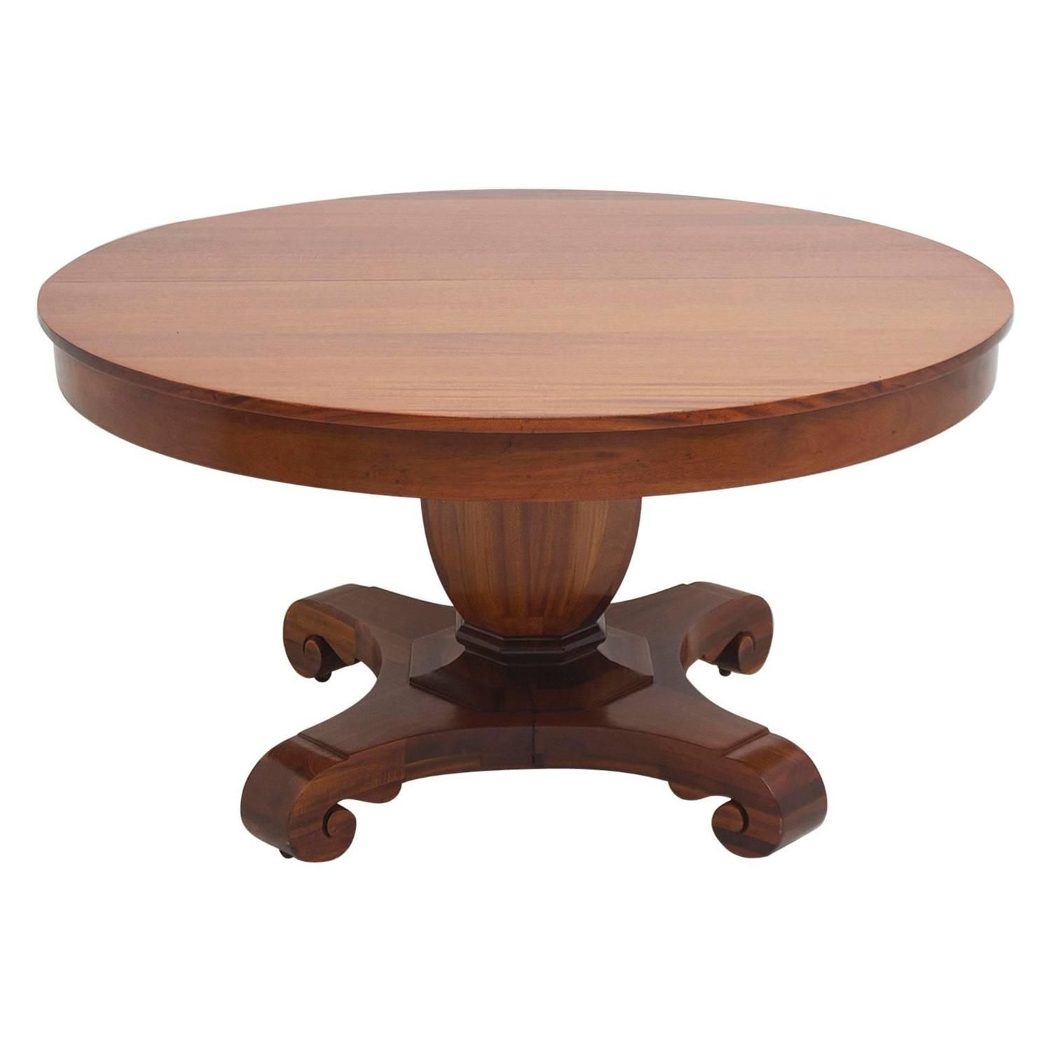 American Empire Grecian Form Round Center Pedestal Table Circa 1880 American Empire Grecian Form Round Center Pedestal Table Circa 1880