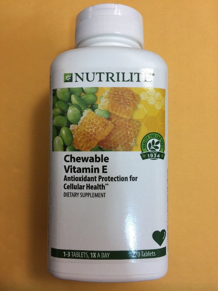 Custom Equine Nutrition Vitamin E Nutrilite Chewable Vitamin E 270 Tablets Exp 05/2020