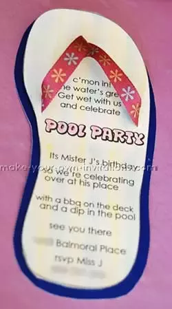 homemade pool party invitations invitation template ideas and