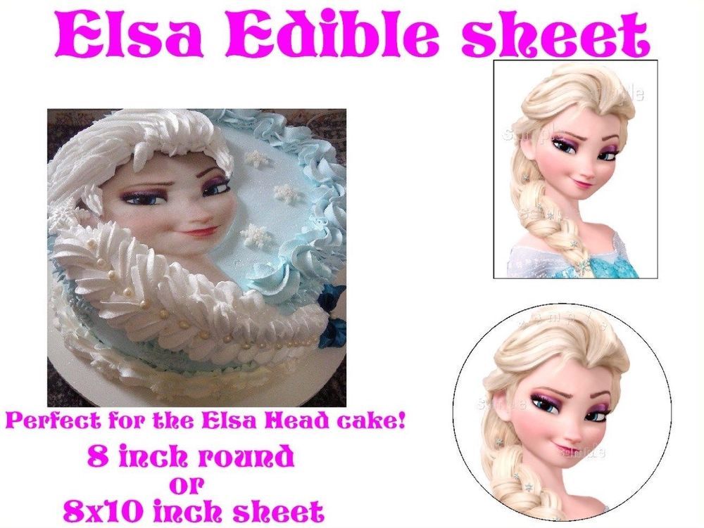 Frozen Personalizado Cake Topper Comestible Glaseado Azúcar imagen e