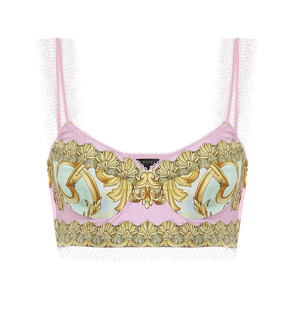 Exclusive to Mytheresa β Printed silk bralette Exclusive to Mytheresa β Printed silk bralette