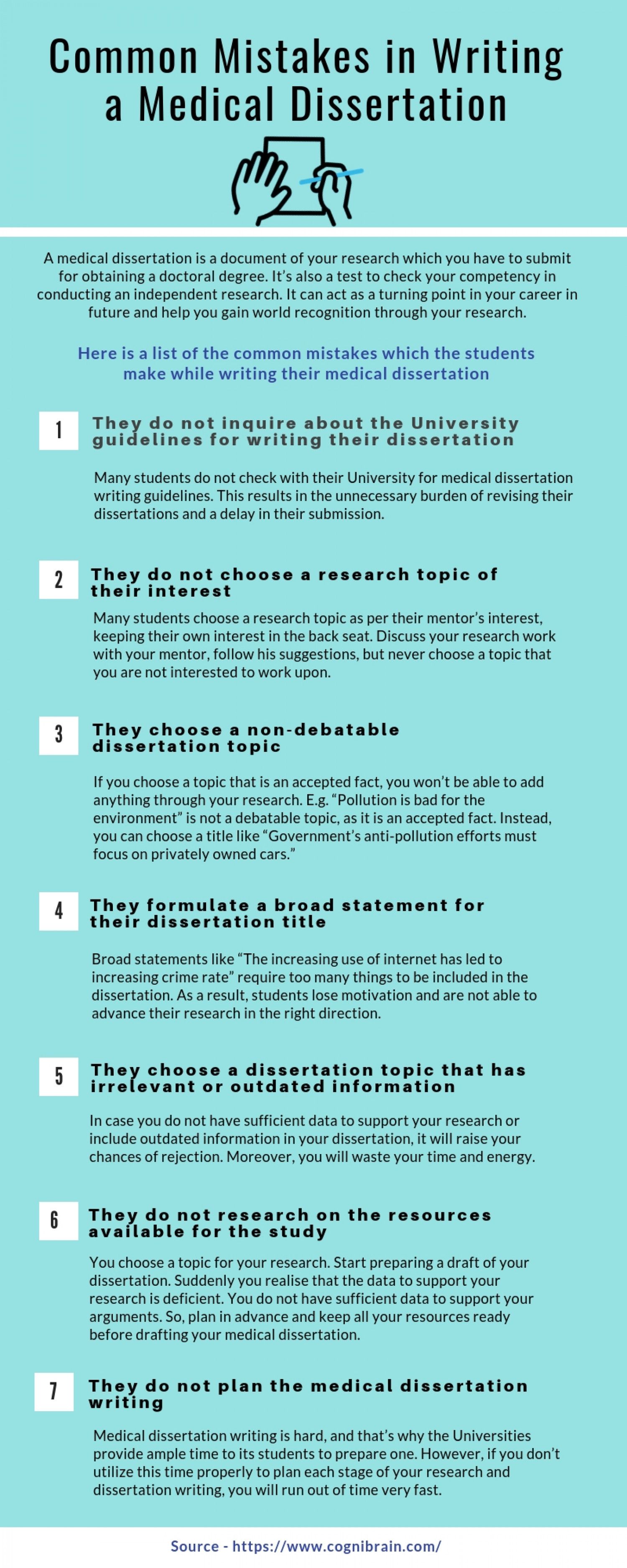 Do medical doctors have to write a dissertation