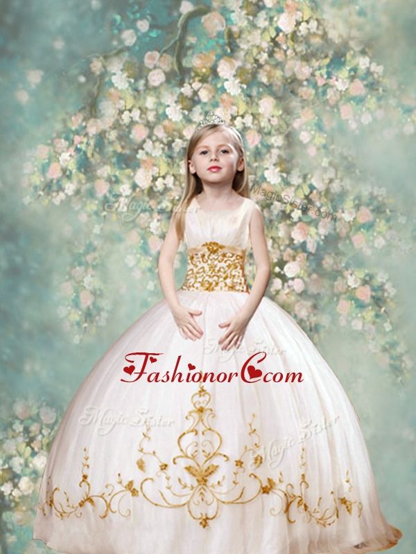 Little Girl Pageant Dresses Gold