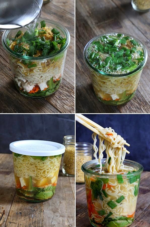 D.I.Y. Friday: Gluten Free Instant Noodle Cups #healthylunches A great lunch ide...