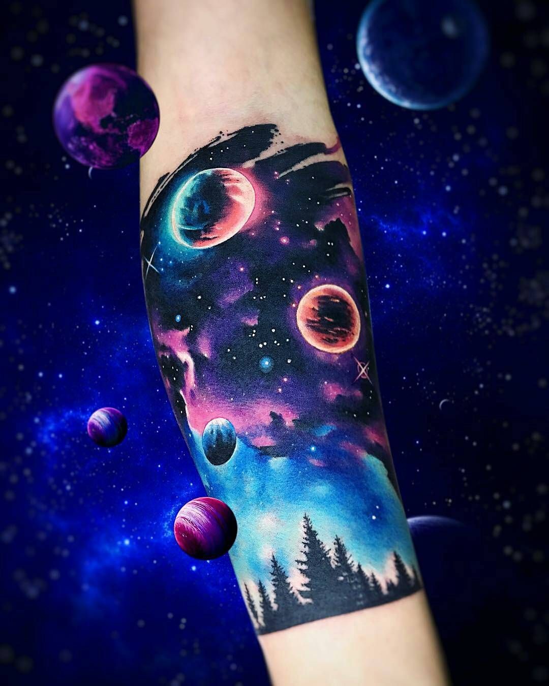 7,851 curtidas, 25 comentários - @insigniatattoo no Instagram: “Check out ➡️drawmytattoo.us in my bio and bring your custom tattoo design idea to reality! Artist…” Space Tattoo Sleeve, Full Sleeve Tattoos, Arm Tattoo, Galaxy Tattoo Sleeve, Star Sleeve Tattoo, Tattoo Sleeves, New Tattoos, Body Art Tattoos, Tattoos Pics