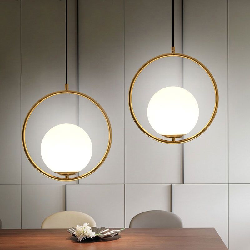 contemporary minimalist metal ring globe glass shade single light in gold pendant light gold pendant lighting bar light fixtures single pendant lighting