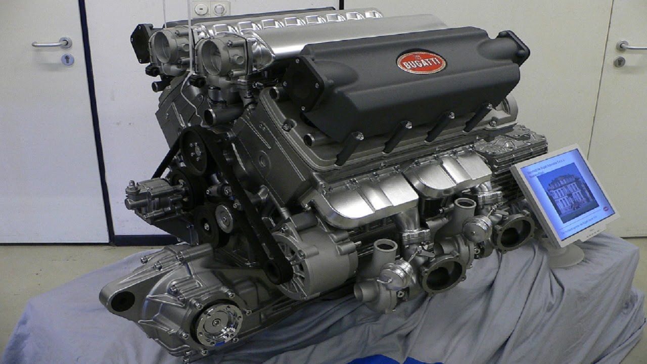 Bugatti Veyron Engine Hp Bugatti Veyron 16.4 1001 HP 16 Cylinder Engine Assembly Line | Bugatti
