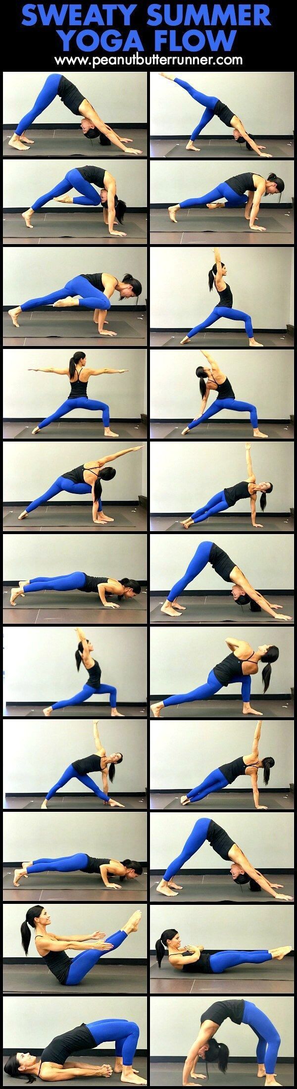 Sweaty Summer Power Yoga Flow Easy Yoga Workouts Yoga Flow Yoga Moves