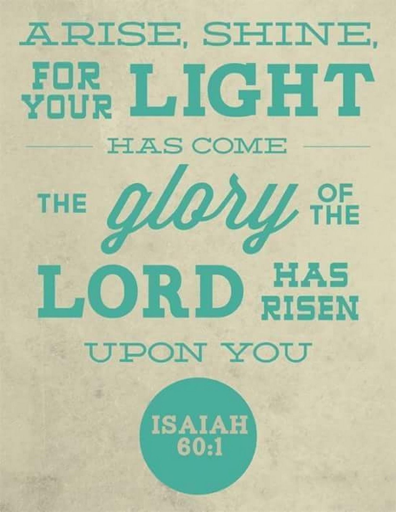 The Future Glory Of Israelisaiah Esv Arise Shine For Your