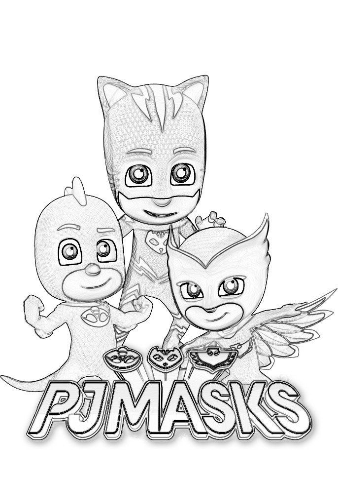 30 Pj Masks Coloring Pages in 2020 Pj masks coloring pages, Cartoon